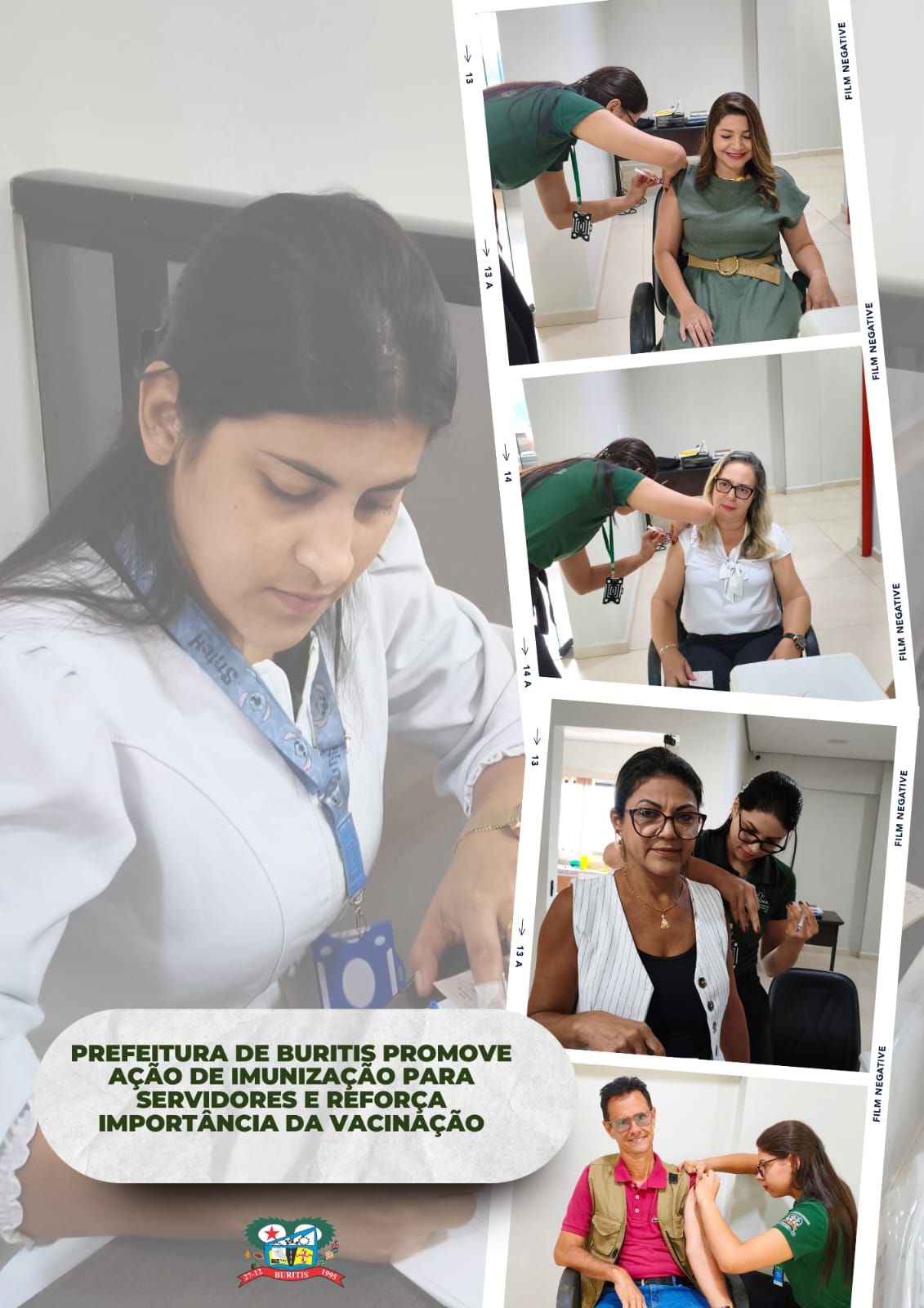 Prefeitura de Buritis promove ação de imunização para servidores e reforça importância da vacinação